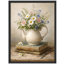 Vintage Floral Teapot Still Life Framed Wall Art Prints - Rustic Flower Arrangement Living Room Kitchen-125212236-125212237