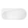 Dellway 66" Free Standing Acrylic Soaking Tub with Right Drain, Drain Assembly, and Overflow