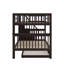 Stairway Full-Over-Full Bunk Bed With Trundle, Storage And Guard Rail For Bedroom, Dorm