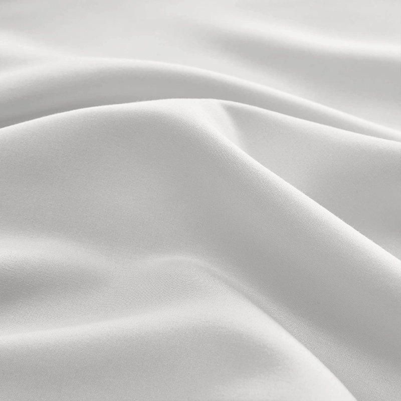 Iaan Soft Microfiber Brushed Deep Fitted Sheet, Single, Double , King, White, Single (3')