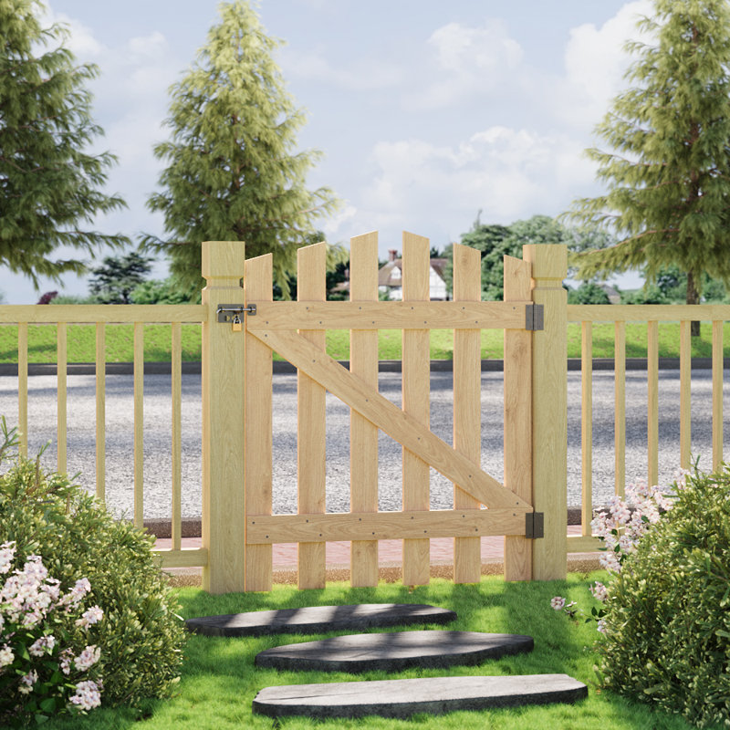 Wood Gate, Yellow, 90cm H x 76cm W