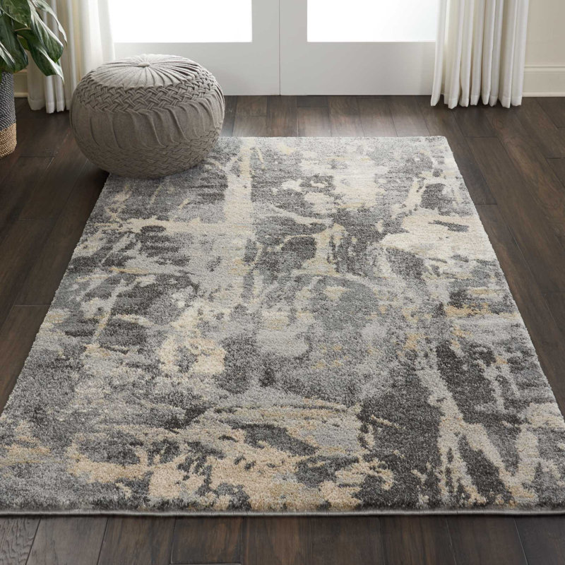 Prewett Abstract Indoor Rug, Rectangle 4' x 6'