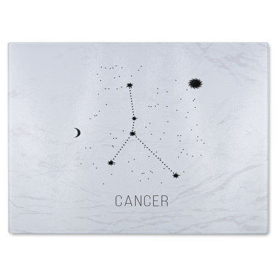 Astrology Sign Cancer Dining Glass Chopping Board