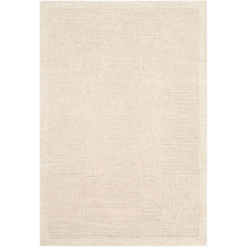 ELLE Décor X Livabliss Florian Handmade Rug, Cream, Rectangle 5' x 7'6"