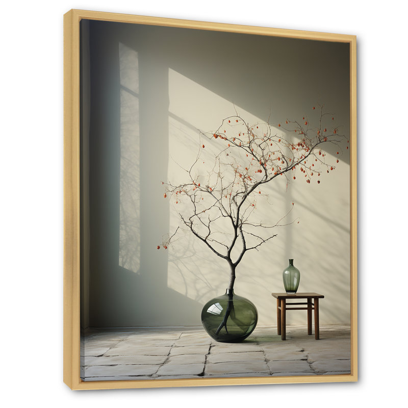 Minimalisme hivers, fenêtre, oasis, Cadre naturel flottant, H 44 po x l 34 po