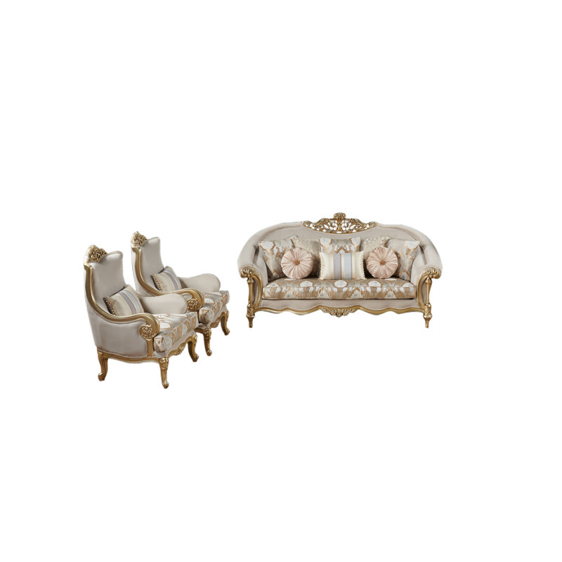 Infinity 3-piece Velvet Sofa And Chairs Set