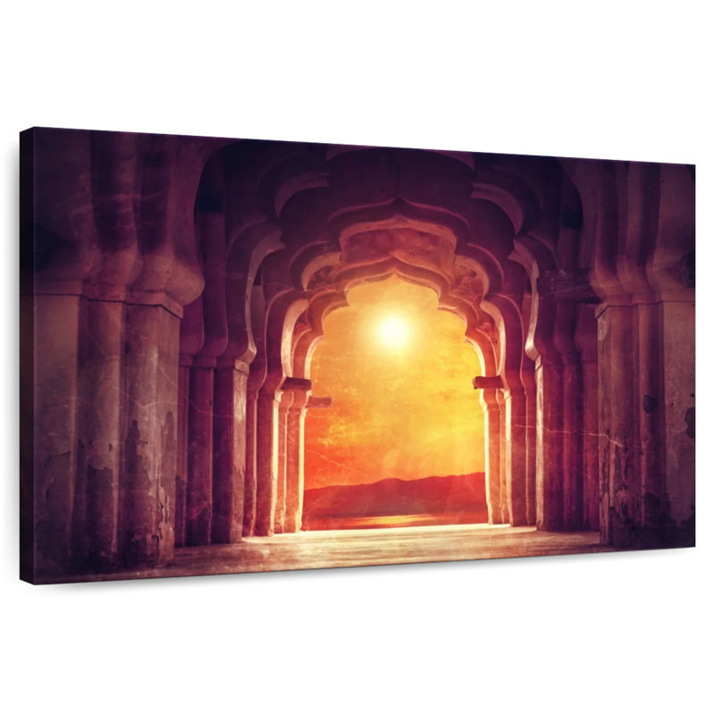 Adella Hindu Temple Arch, 30" H x 45" W