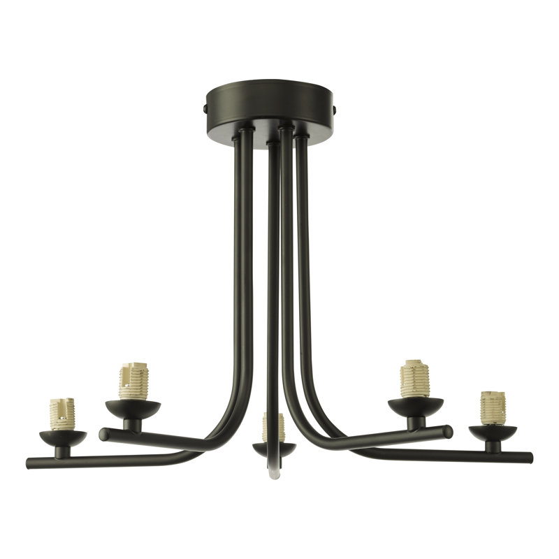 Flush Mount, Matt Black