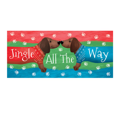 Tapis de teckel Jingle All the Way Dachshunds