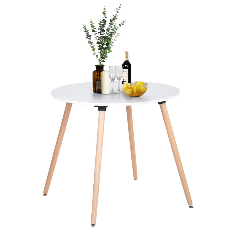 Kingstyn Round Dining Table, White