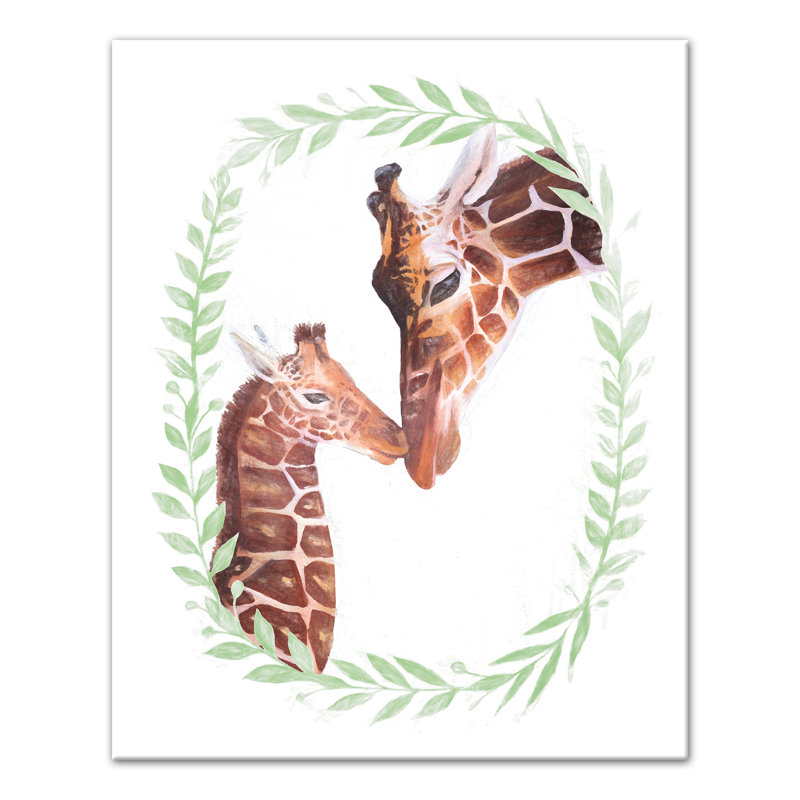 Art sur toile giraffe love Mizpah