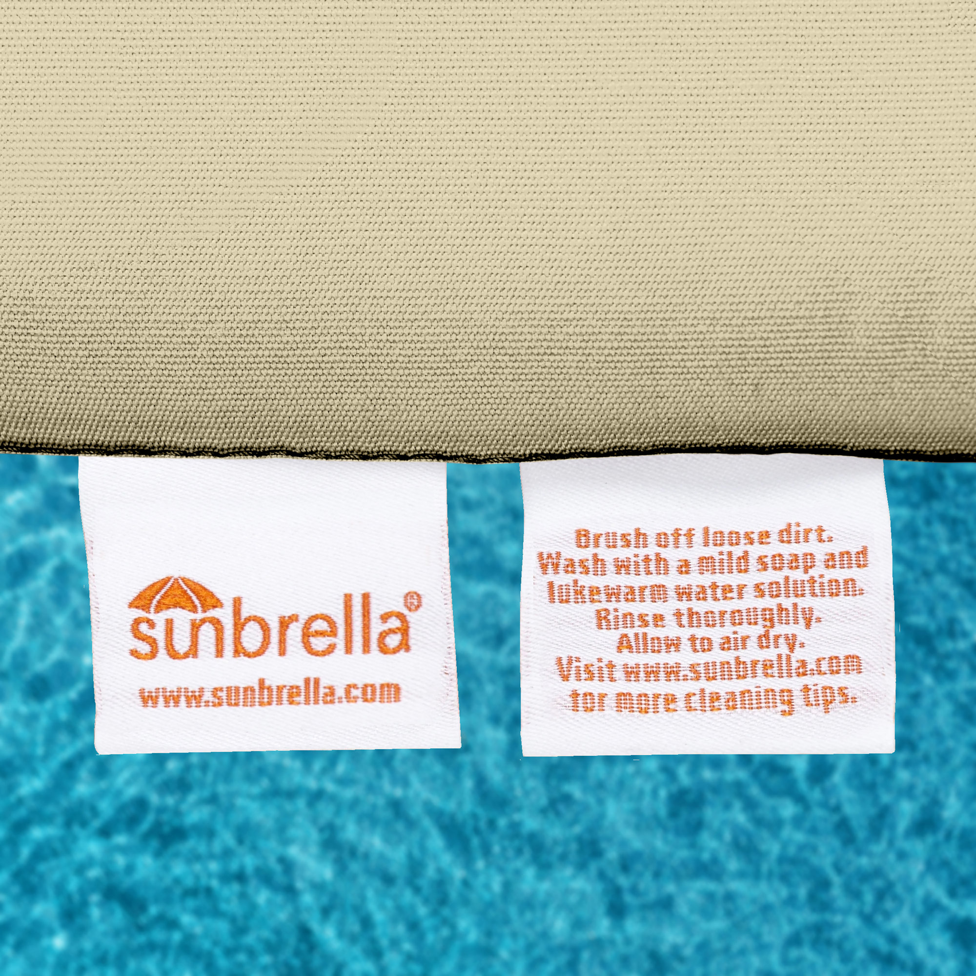 Sunbrella® Outdoor Bench Cushion, Antique Beige Sunbrella® Canvas