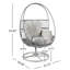 Chaise longue pivotante en osier Reno