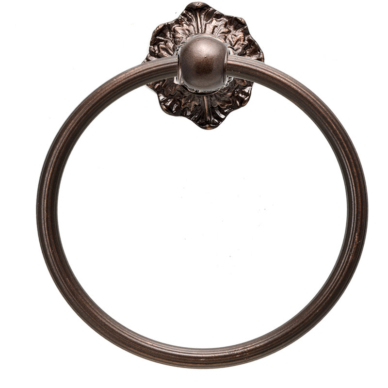 Anneau à serviette Acanthus, Bronze frotté à l'huile