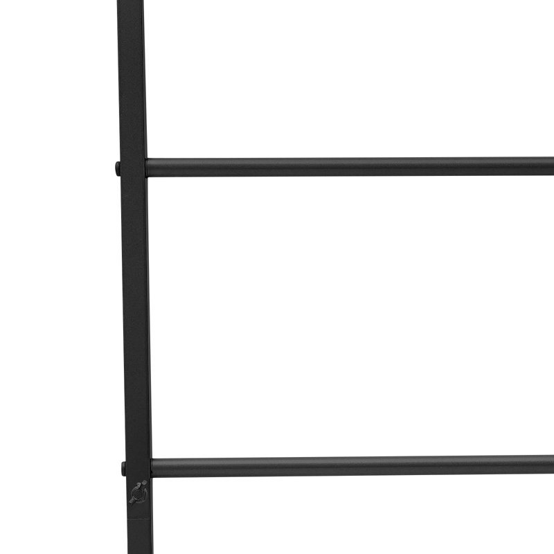 Support de rangement pour vêtements en métal, Noir mat