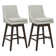 Aleksy Swivel Solid Wood Counter Stool