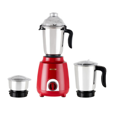 GEEPAS 600W 3-in-1 Mixer Grinder Overload Protection, Shockproof Body