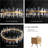 Bixuan LED Modern Linear Chandelier