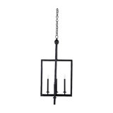 Roderick 5 - Light Geometric Chandelier with Matte Black