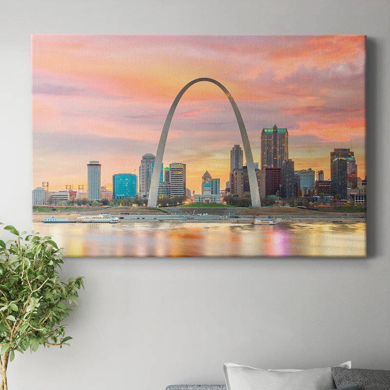 St. Louis Downtown City " St. Louis Downtown City ", 12" H x 18" W x 1" D