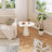Cream End Table,irregular Side Table for Living Room,Bedroom