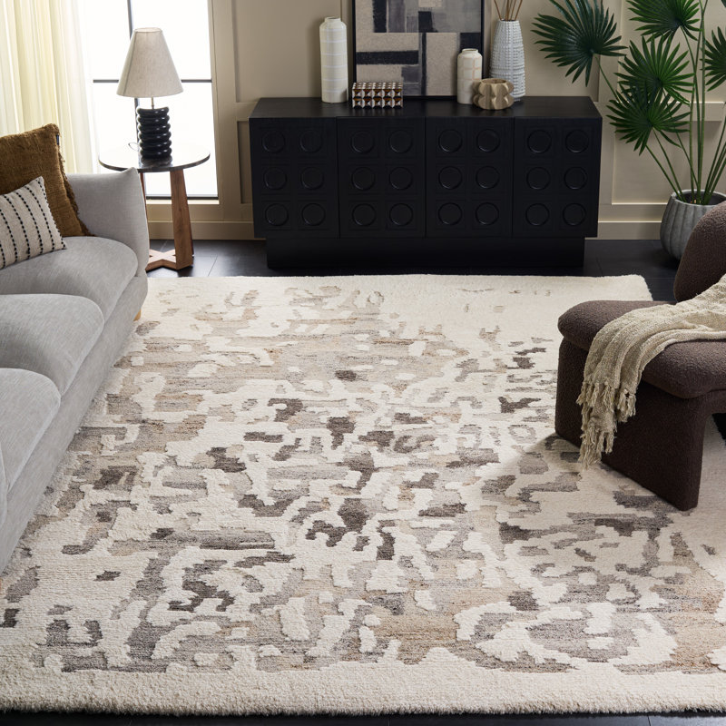 Tapis en laine touffeté à la main Casablanca 443, Rectangulaire 8 pi x 10 pi