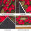 Tapis d'intérieur brun avec couronne de poinsettia-133685674