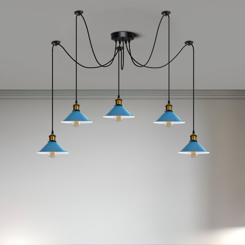 Alphy 5 - Light Kitchen Island Pendant, Blue
