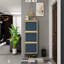 Range-chaussures 3 portes en métal / rotin, moderne - standard