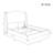 Claritha Upholstered Wingback Bed-1993062200-1993062205