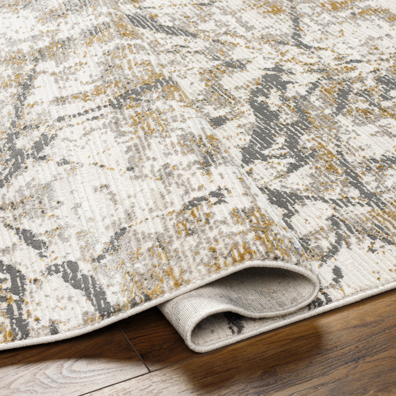 Abstract Indoor Rug, Rectangle 9'2" x 12'