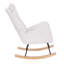 Chaise berçante rembourrée Teddy