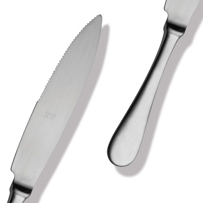 Couteau à steak américain, Argenté glacé