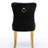2pcs Dining Chairs, Velvet Upholstered, Black And Golden, Modern Design, , Nailhead Trim, Golden Stainless Steel Legs, A&a Furniture Contemporary Chair , 2pcs,-857982683-857982687