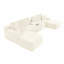 Canapé modulaire en nuage 127 po avec porte-gobelets, ports USB, 2 repose-pieds, sans assemblage requis, canapé dans une boîte pour le salon-692295517