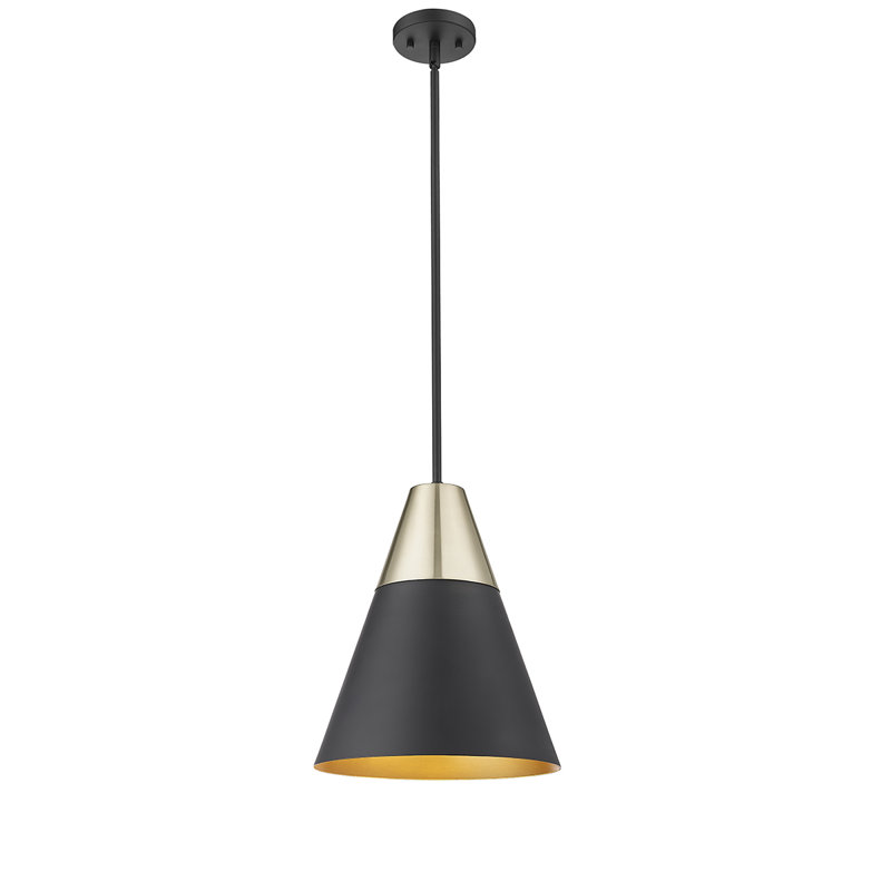 Antek 1 - Light Single Pendant, Matte Black
