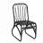 Outdoor PE Wicker Dining Chairs with Washable Cushion Set of 2-819974646-819974647