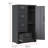 Metal Storage Locker Cabinets for Employees, Locking File Cabinet with 4 Drawers and 1 Door for Legal/Letter Size Files, Assembly Required