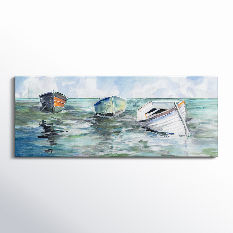 Attrapé à marée basse I, H 20 po x l 50 po x P 1,5 po