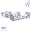 Harbour Housewares - Modern U Shaped Floating Wall Shelves - 42cm-61893427