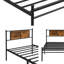 Structure de lit simple TG en acier avec rangement sous le lit-101754176