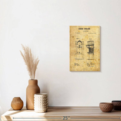 «Beer Cooler», brevet sur toile