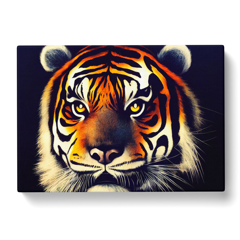 A Tiger Portrait Vol.4 - Wrapped Canvas Print, 35cm H x 50cm W x 3cm D