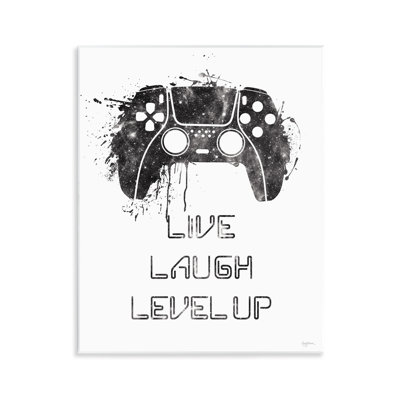 Art mural Live Live Laugh Niveau Up par Mary Urban