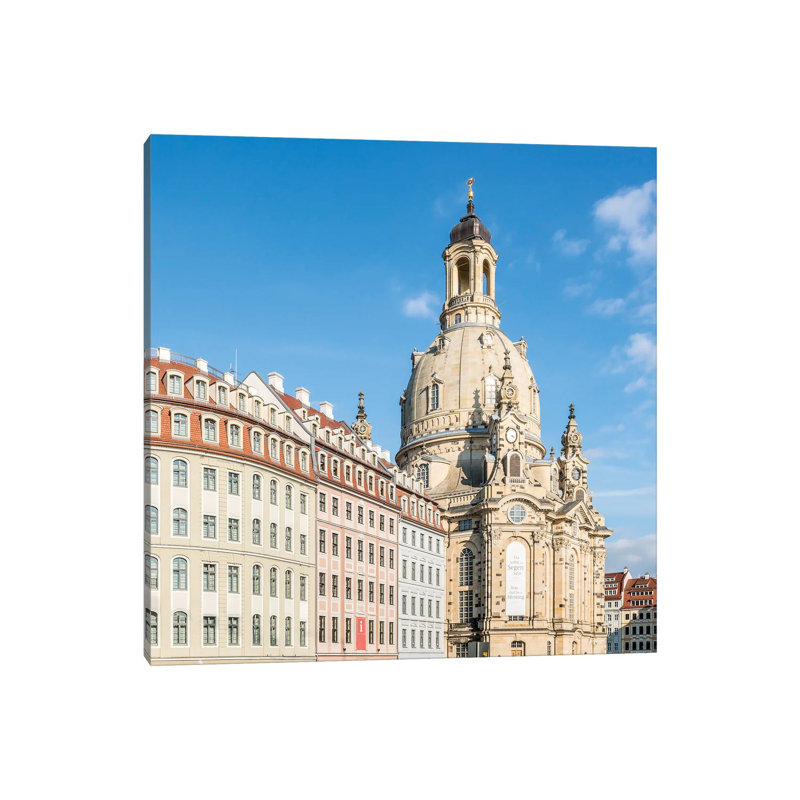Frauenkirche at the Neumarkt in Dresden 1 Piece Wrapped Canvas Wall Art, 45.72cm H x 45.72cm W x 1.91cm D