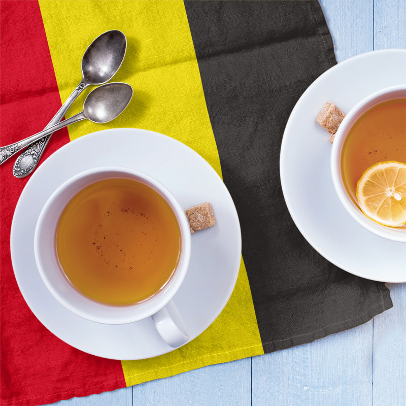Anaheim Stripe Tea Towel Kitchen Towel, Poly Twill, Red/Yellow/Black