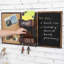 Wall Mounted Entryway Organiser Rack With Chalkboard