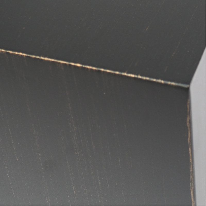 Élégante table porte-réservoir en fer, de couleur brune et dorée, thermolaquée pour la longévité, table d'appoint de 15,58 po de largeur x profondeur de 20,09 po, finition brune et dorée, cadre, H