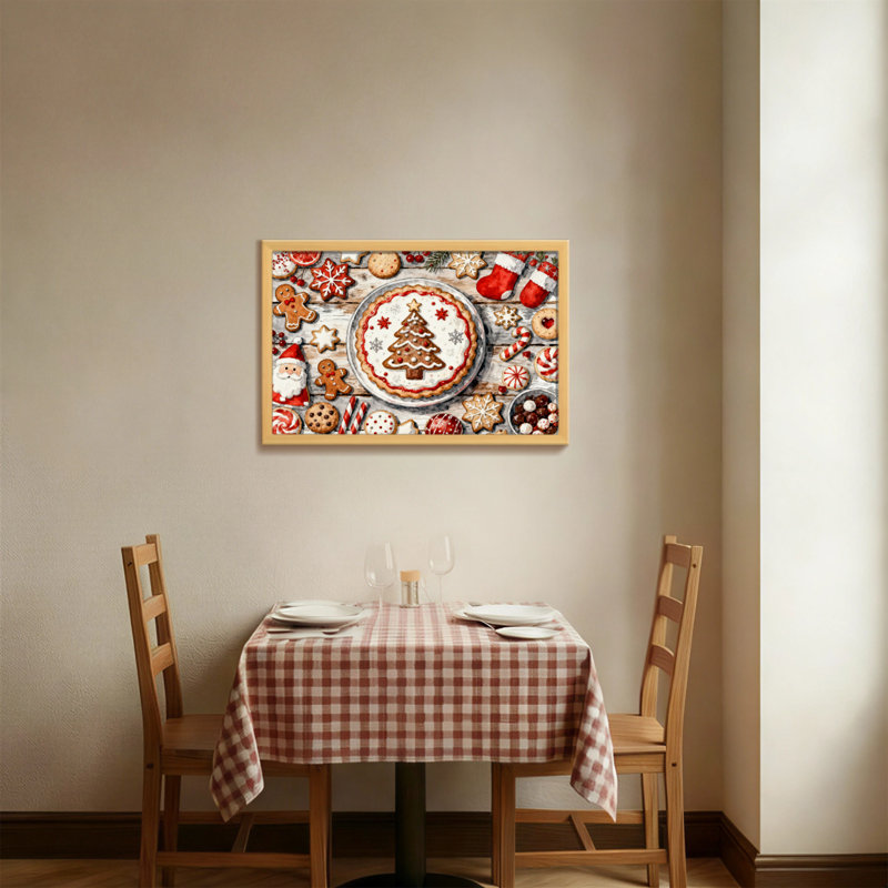 Motif de tarte et biscuits de Noël