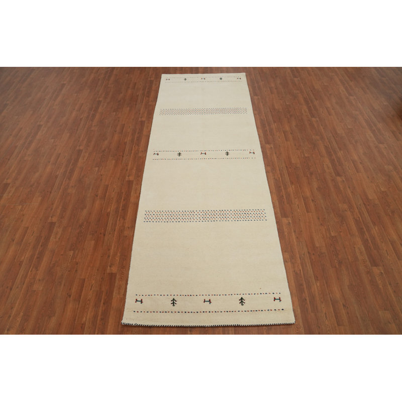Tapis de couloir tribal fait à la main 4 x 12 po